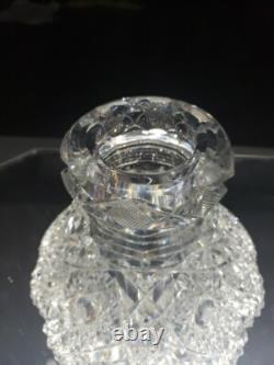 Punch Bowl Base stand American Brilliant period Cut Glass Johnson Carlson