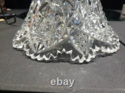 Punch Bowl Base stand American Brilliant period Cut Glass Johnson Carlson