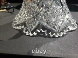 Punch Bowl Base stand American Brilliant period Cut Glass Johnson Carlson