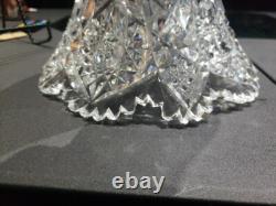Punch Bowl Base stand American Brilliant period Cut Glass Johnson Carlson