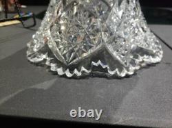Punch Bowl Base stand American Brilliant period Cut Glass Johnson Carlson
