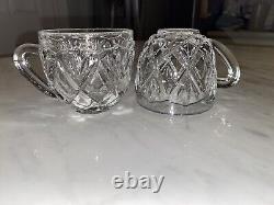 Punch Bowl Set with11 Cups Godinger Shannon 24% Lead Crystal