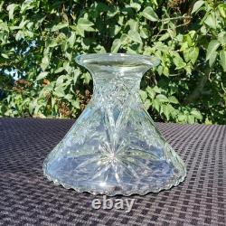 Punch Bowl Stand 12 Cups Vintage Anchor Hocking EAPC Star of David