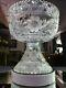 Punch Bowl & Stand Base American Brilliant period Cut Glass Crystal Keifer Bros