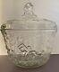 Punch Bowl With Lid Glass Serving Bowl Vintage Antique Centerpiece Dinnerware