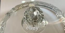 Punch Bowl With Lid Glass Serving Bowl Vintage Antique Centerpiece Dinnerware