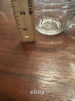 Punch Set Savannah Clear by Anchor Hocking 18 piece Bowl Cups Hooks Discontinued