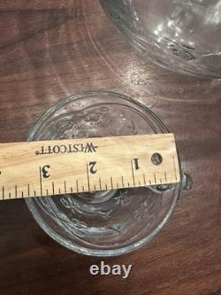 Punch Set Savannah Clear by Anchor Hocking 18 piece Bowl Cups Hooks Discontinued