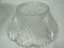 Rare 14 American Brilliant Abp Strawberry Diamond Fan Cut Punch Bowl & Pedestal