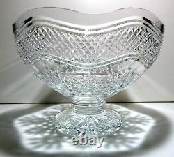 RARE House of Waterford Crystal CASCADE (2004) Centerpiece Punch Bowl 12