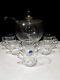 RARE Imperial Crystal Candlewick Family Punch Bowl Set 8 Cups Ladle 400/139/77