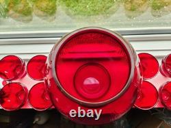 RARE New Martinsville Art Deco Ruby Top Prize Punch Bowl Set with 8 Cups Bakelite RARE New Martinsville Art Deco Ruby Top Prize Punch Bowl Set with 8 Cups Bakelite