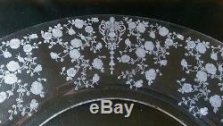RARE Rose Point Cambridge Punch Bowl Tray Liner Plate 18 Across