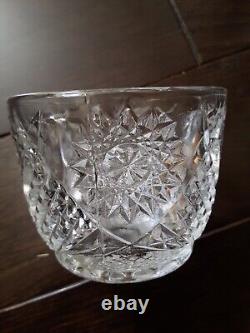 RARE U. S. Glass EAPG XL Punch Bowl 15pc Set c1900's USA