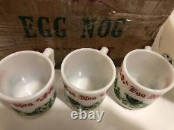 RARE Vintage 7 Pc Tom Jerry Egg Nog Punch Bowl Set IOB Original Box