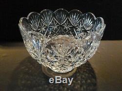 RARE Waterford Crystal MASTER CUTTER Footed Punch Bowl 8 7/8 Made in IRELAND