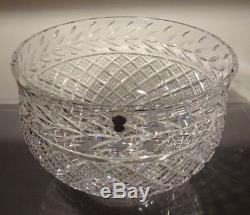 RARE Waterford Crystal MASTER CUTTER Masive Punch Bowl 12 Made in IRELAND