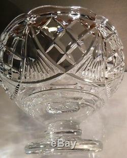 RARE Waterford Crystal MASTER CUTTER Pedestal Footed Punch Bowl 9 3/4