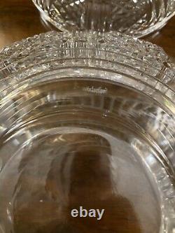 RARE Waterford Master Cutter Two Piece Crystal Punch Bowl