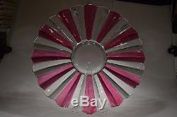 RARE c. 1940s No. 1005 by Indiana Glass RUBY STAINED 15 PC Punch Bowl Set