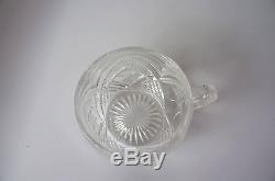 Reduced Again! Lovely Cut Glass Victorian Punch Bowl With Punch Cups