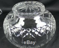 ROGASKA Gallia PUNCH Bowl + 12 CUPS Cut CRYSTAL