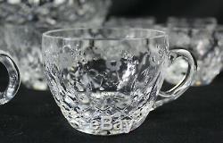 ROGASKA Gallia PUNCH Bowl + 12 CUPS Cut CRYSTAL