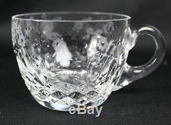 ROGASKA Gallia PUNCH Bowl + 12 CUPS Cut CRYSTAL