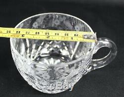 ROGASKA Gallia PUNCH Bowl + 12 CUPS Cut CRYSTAL