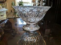 Rare And Incredible Antique Cut Glass Punch Bowl