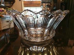 Rare Beginning Years of Heisey Huge Glass Punch Bowl