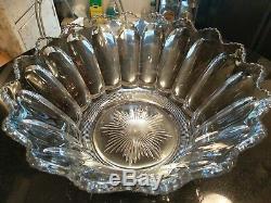 Rare Beginning Years of Heisey Huge Glass Punch Bowl