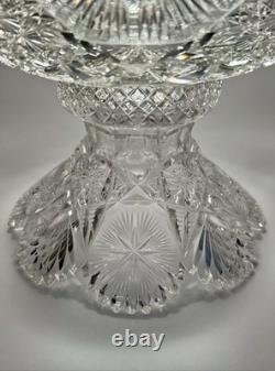 Rare Bergen Magnet ABP Cut Glass Punch Bowl Rare Bergen Magnet ABP Cut Glass Punch Bowl