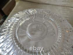 Rare Genuine Antique American Brilliant Period Cut Glass Punch Bowl And Pedestal