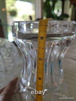 Rare Genuine Antique American Brilliant Period Cut Glass Punch Bowl And Pedestal