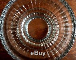 Rare HEISEY BANDED FLUTE Signed 17 Piece Punch Bowl Set 1907-1939
