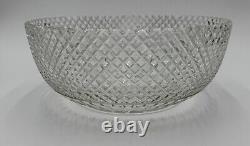 Rare Pairpoint ABP Cut Glass Strawberry Diamond Punch Bowl