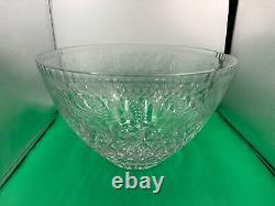 Rare Rogaska Crystal GALLIA Large Punch Bowl set Tray + 16 x Cups (18 pcs total)