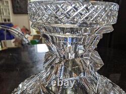 Rare Stunning Antique Cut Glass Punch Bowl Base