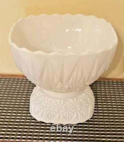 Rare Vintage Hazel Atlas Punch Bowl Set Milk Glass Williamsport 13 PCS USA 1950s