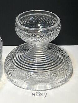 Rare Waterford Crystal Master Cutter 2 Piece Pedestal Punch Bowl Ireland