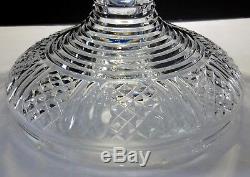 Rare Waterford Crystal Master Cutter 2 Piece Pedestal Punch Bowl Ireland