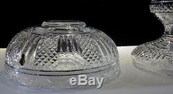 Rare Waterford Crystal Master Cutter 2 Piece Pedestal Punch Bowl Ireland