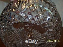 Rare Waterford Crystal Master Cutter Centerpiece Punch Bowl 10 T X 8 W