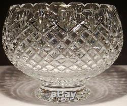 Rare Waterford Crystal Master Cutter Large Footed Punch Bowl Made In Ireland