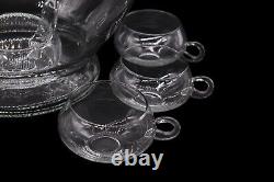 Riekes-Crisa Festival Punch Bowl, 6 Punch Cups & Ladle