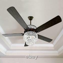 River of Goods 52 in. Silver Punched Metal Ceiling Fan 16554S