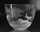 Rowland Ward Queens Lace Crystal African Safari Big Game Punch Bowl Africa Lion