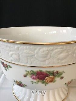 Royal Albert Vintage Bone China 1962 Punch Bowl, 12 Punch Cups, and Ladle