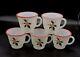 SCARSE! 5pc Hazel Atlas Holly Berries Tom & Jerry Christmas Punch (Bowl) Mugs